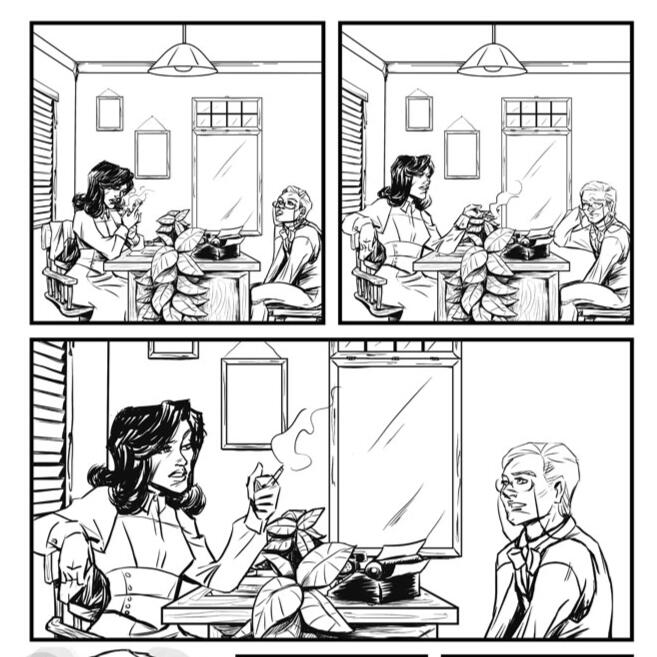 A panel sequence from Millie Buckle: The Ghost Army of Atlantis.